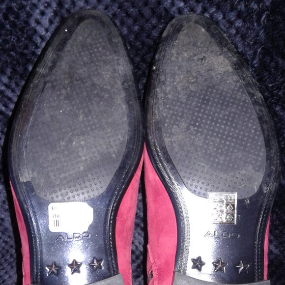 Aldo men's red suede zippered chukka boots size 10 - Picture 9 of 9